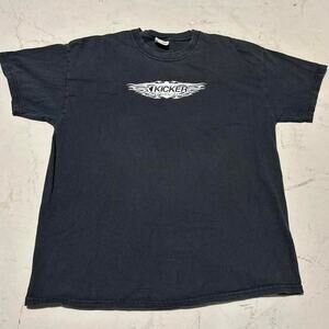 **Kicker Audio “Livin' Loud” Flame Logo T-Shirt - Black & White**